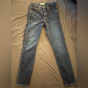 Madewell 10" high rise skinny jeans